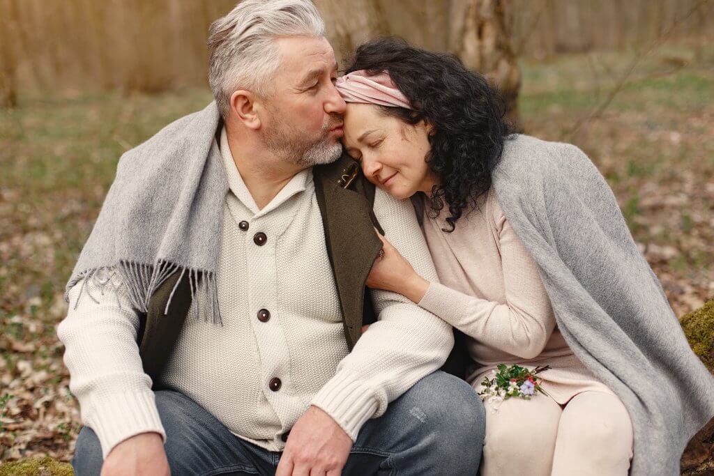 retired couple enjoying